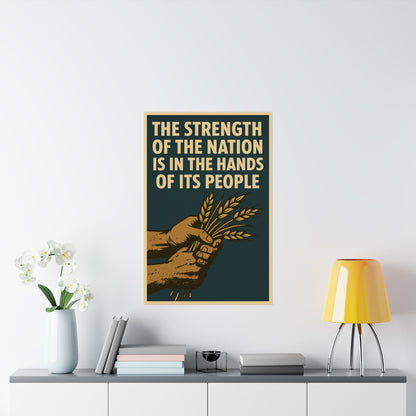 “The Strength of the Nation” Poster