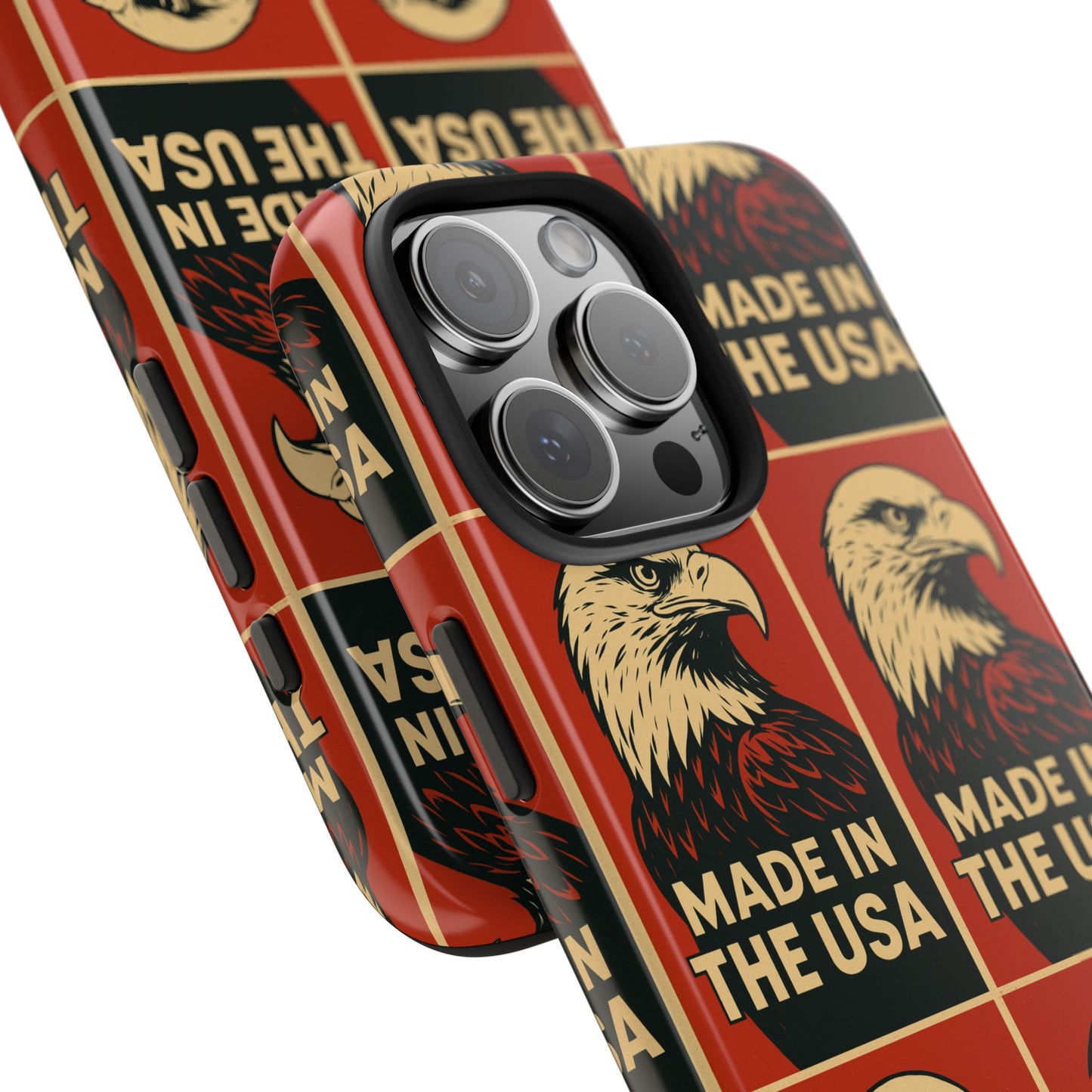 American Eagle Tough Phone Case, Patriotic Phone Cover, Made in USA Protective Case, Eagle Design Phone Accessory, Gift for Veterans