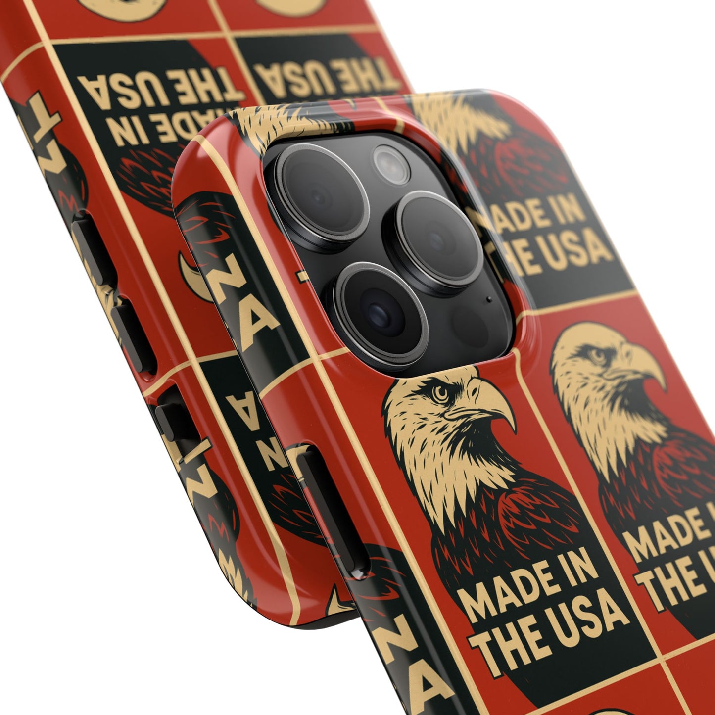American Eagle Tough Phone Case, Patriotic Phone Cover, Made in USA Protective Case, Eagle Design Phone Accessory, Gift for Veterans