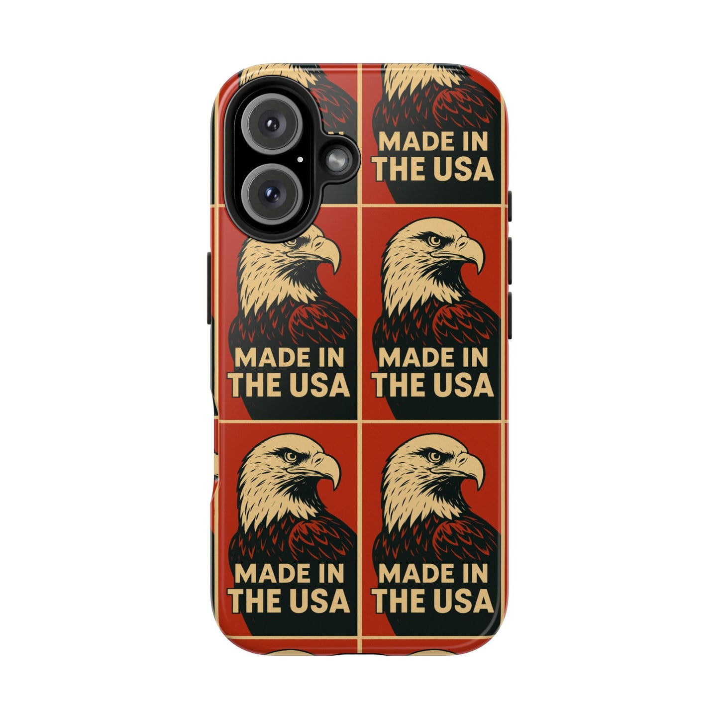 American Eagle Tough Phone Case, Patriotic Phone Cover, Made in USA Protective Case, Eagle Design Phone Accessory, Gift for Veterans