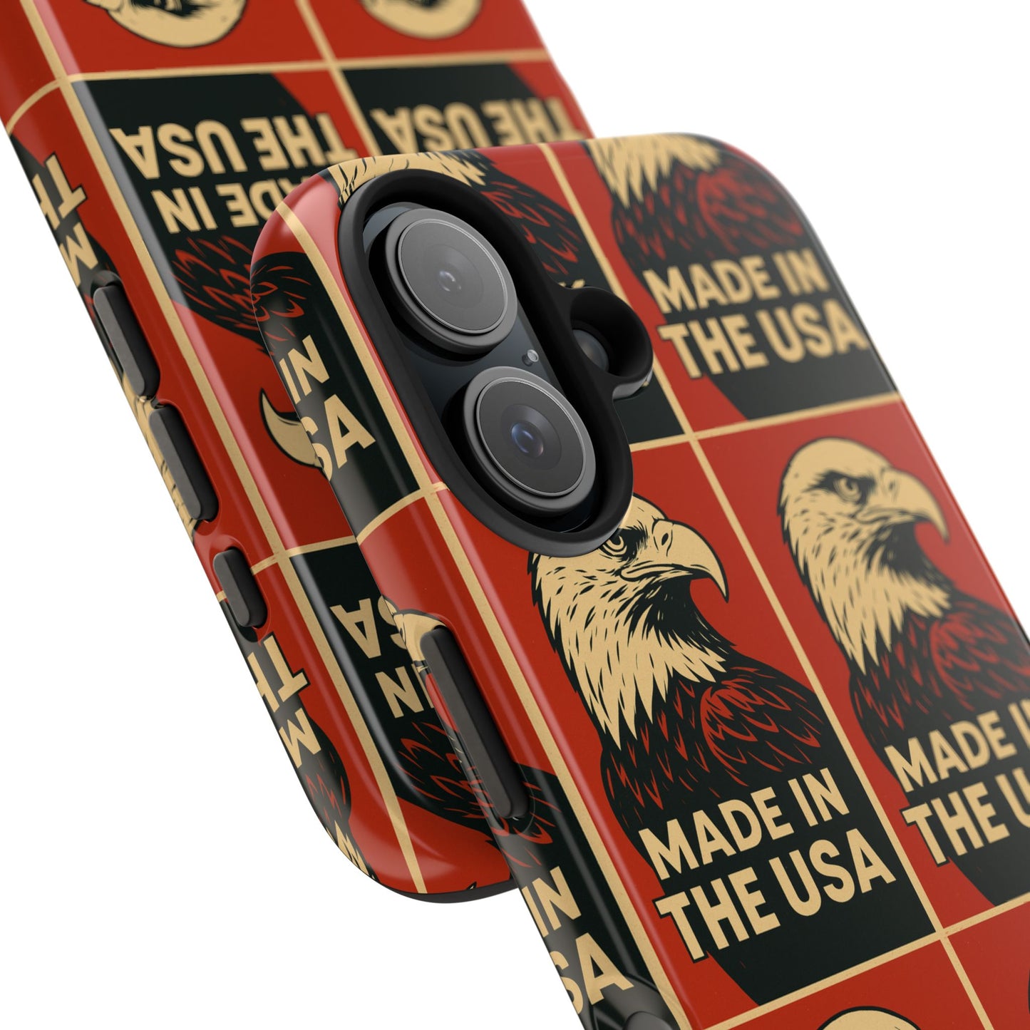 American Eagle Tough Phone Case, Patriotic Phone Cover, Made in USA Protective Case, Eagle Design Phone Accessory, Gift for Veterans