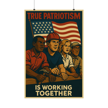 We Build Together – Stronger United Limited Edition Vintage Poster