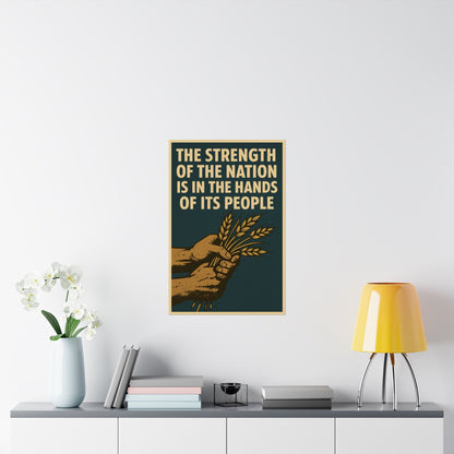 “The Strength of the Nation” Poster
