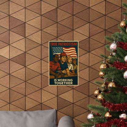 We Build Together – Stronger United Limited Edition Vintage Poster