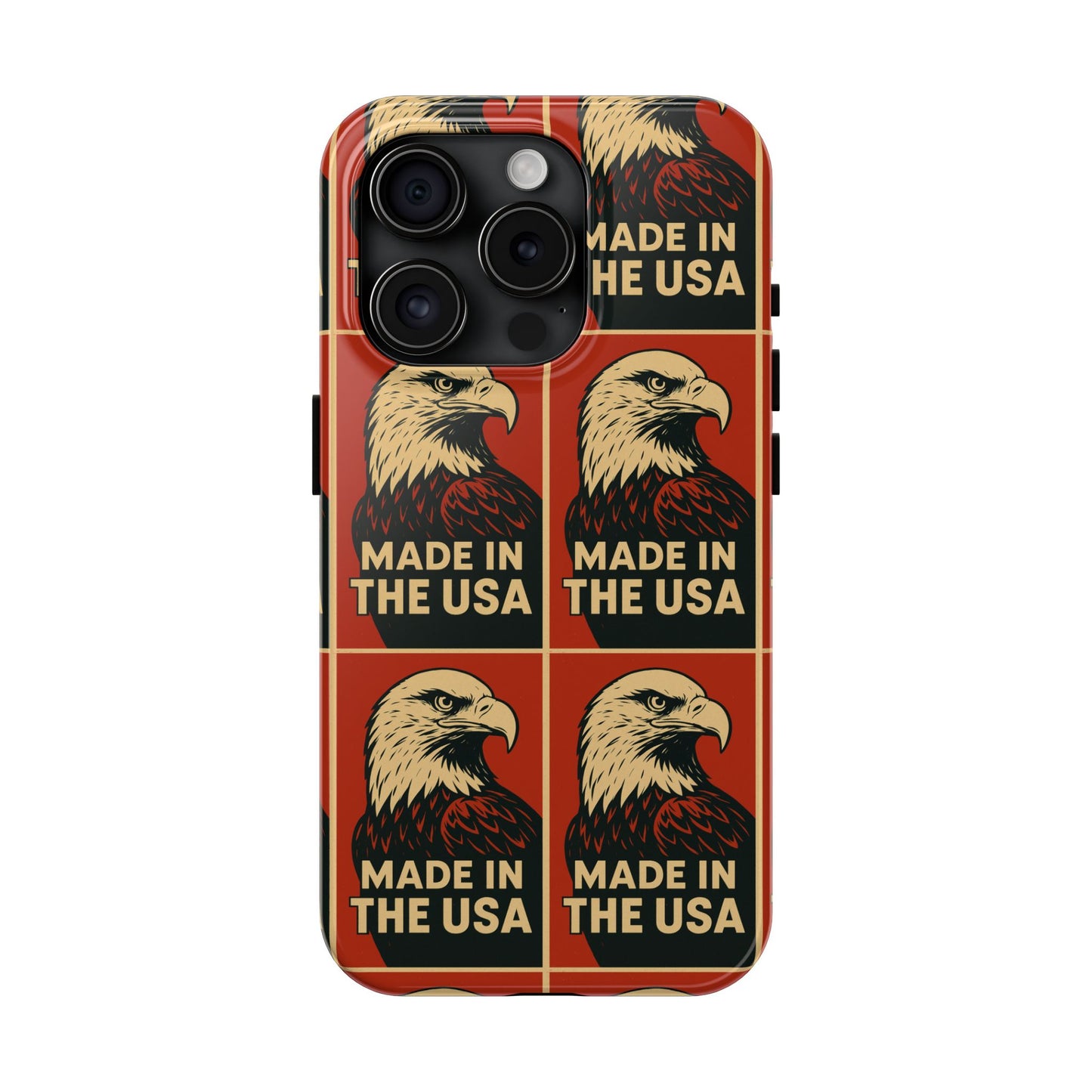 American Eagle Tough Phone Case, Patriotic Phone Cover, Made in USA Protective Case, Eagle Design Phone Accessory, Gift for Veterans