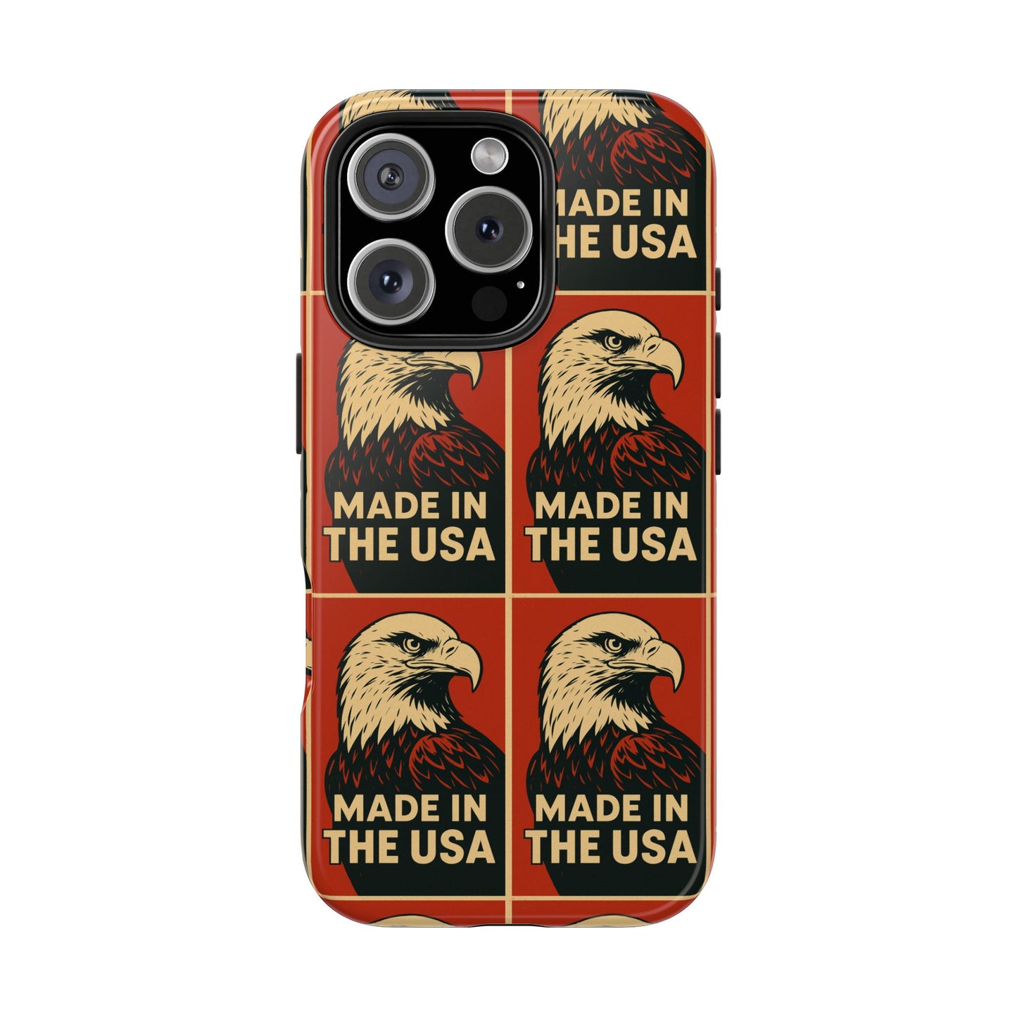 American Eagle Tough Phone Case, Patriotic Phone Cover, Made in USA Protective Case, Eagle Design Phone Accessory, Gift for Veterans