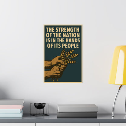 “The Strength of the Nation” Poster