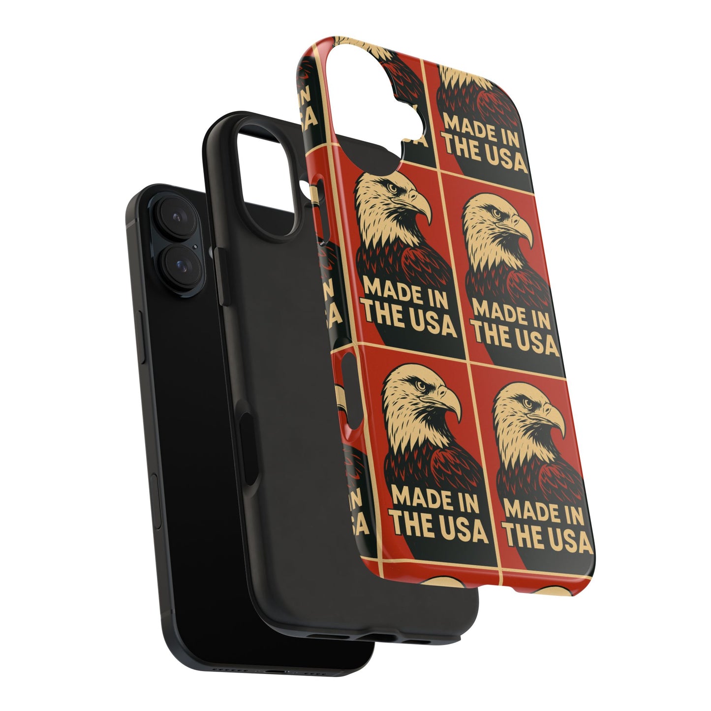American Eagle Tough Phone Case, Patriotic Phone Cover, Made in USA Protective Case, Eagle Design Phone Accessory, Gift for Veterans