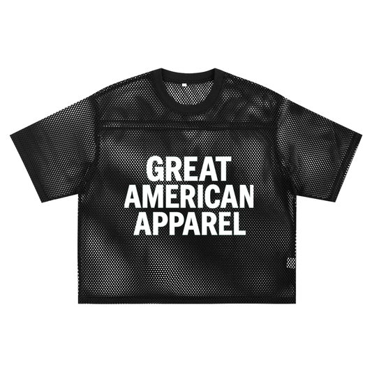 Great American Apparel See-Through Boxy Net T-Shirt