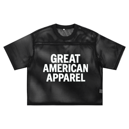 Great American Apparel See-Through Boxy Net T-Shirt