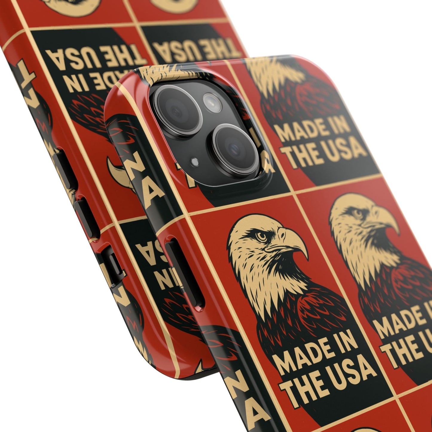 American Eagle Tough Phone Case, Patriotic Phone Cover, Made in USA Protective Case, Eagle Design Phone Accessory, Gift for Veterans
