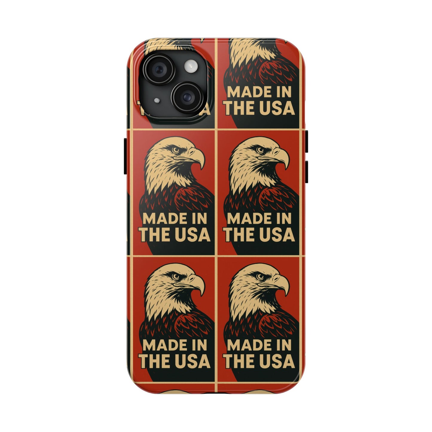 American Eagle Tough Phone Case, Patriotic Phone Cover, Made in USA Protective Case, Eagle Design Phone Accessory, Gift for Veterans