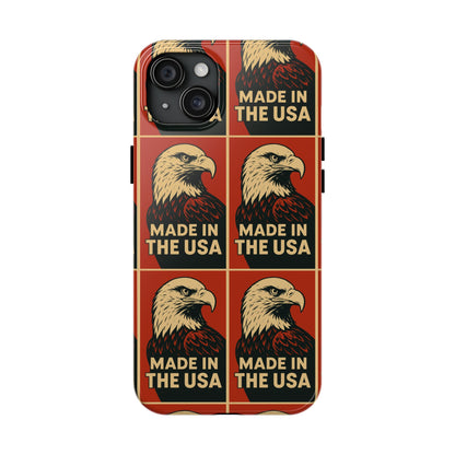 American Eagle Tough Phone Case, Patriotic Phone Cover, Made in USA Protective Case, Eagle Design Phone Accessory, Gift for Veterans