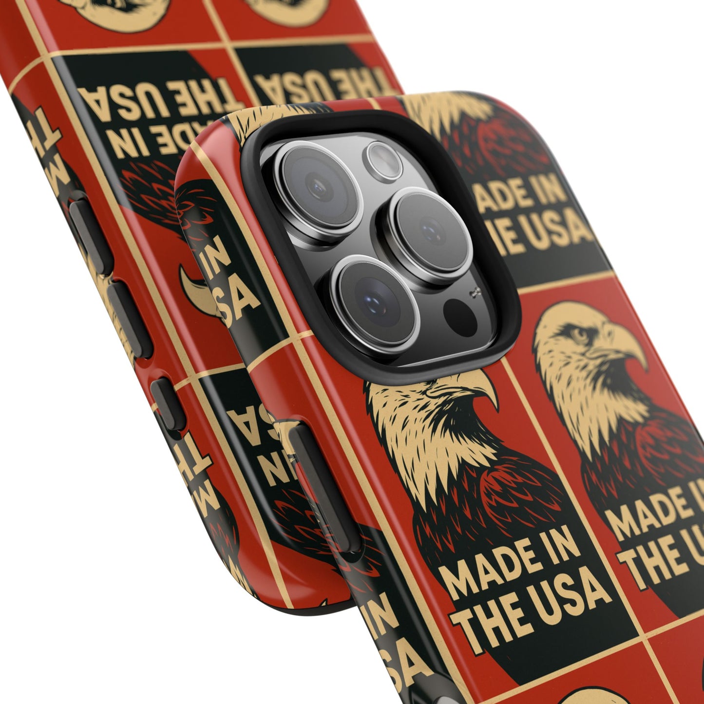 American Eagle Tough Phone Case, Patriotic Phone Cover, Made in USA Protective Case, Eagle Design Phone Accessory, Gift for Veterans