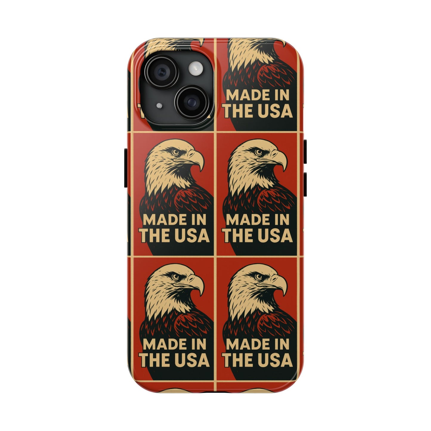 American Eagle Tough Phone Case, Patriotic Phone Cover, Made in USA Protective Case, Eagle Design Phone Accessory, Gift for Veterans