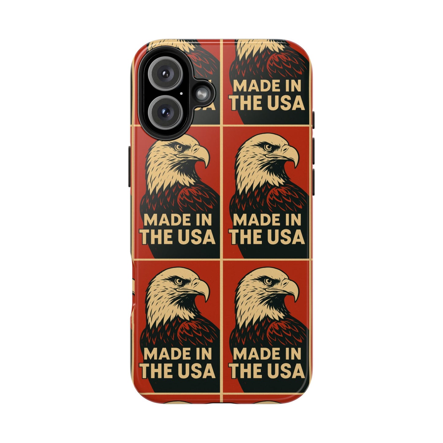 American Eagle Tough Phone Case, Patriotic Phone Cover, Made in USA Protective Case, Eagle Design Phone Accessory, Gift for Veterans