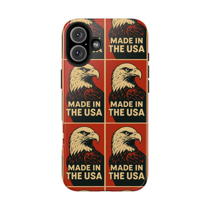American Eagle Tough Phone Case, Patriotic Phone Cover, Made in USA Protective Case, Eagle Design Phone Accessory, Gift for Veterans
